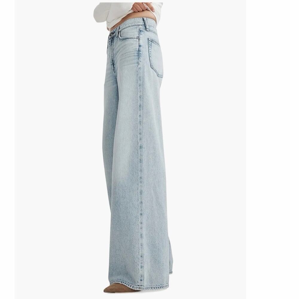 Rag & Bone Featherweight Sofie Full Length Wide Leg Jeans 32 NWT